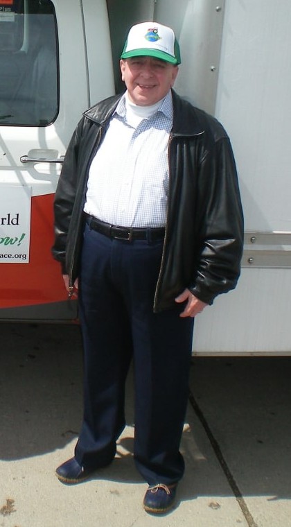 Barry ZeVan in a Tractors For Peace cap, 2011